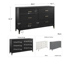 CosmoLiving Westerleigh 6-Drawer Dresser 12 CosmoLiving Westerleigh 6-Drawer Dresser -Home Furniture Store 810589236 3
