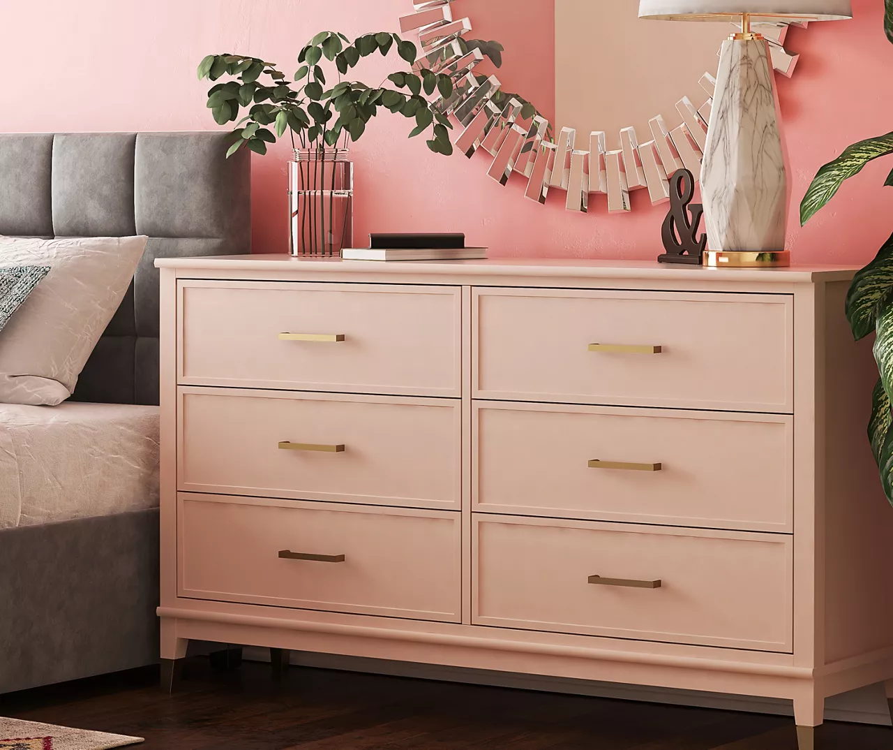 CosmoLiving Westerleigh 6-Drawer Dresser CosmoLiving Westerleigh 6-Drawer Dresser -Home Furniture Store 810589236 6