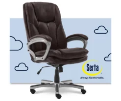 Benton Brown Big & Tall Faux Leather Executive Office Chair 5 Benton Brown Big & Tall Faux Leather Executive Office Chair -Home Furniture Store 810590314 6