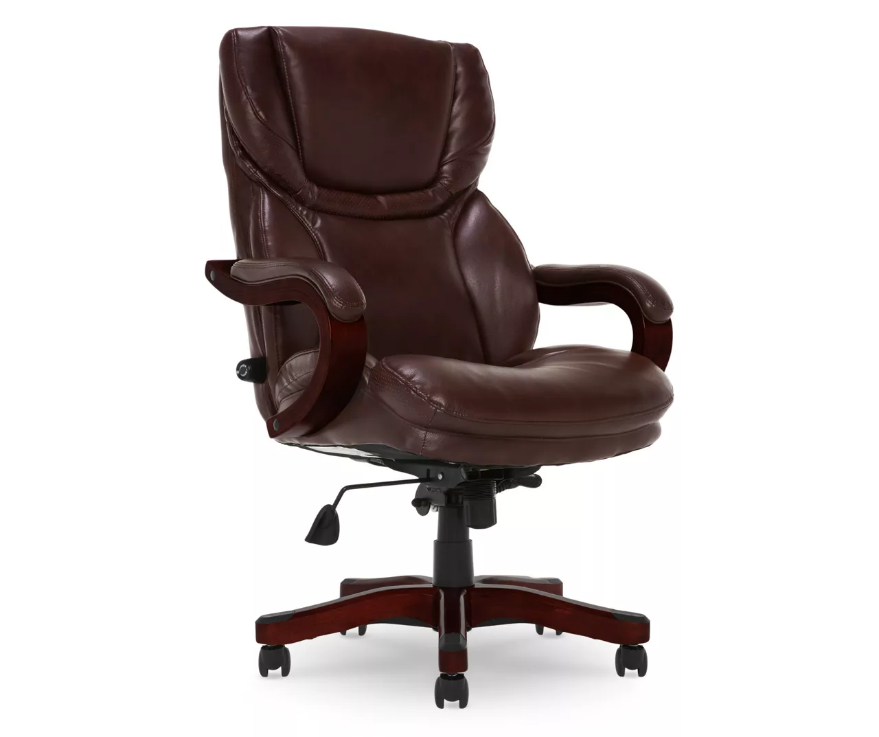Conway Brown Big & Tall Bonded Leather Office Chair Conway Brown Big & Tall Bonded Leather Office Chair -Home Furniture Store 810590315 4