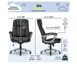 Serta Fairbanks Big & Tall Office Chair -Home Furniture Store 810590319 6