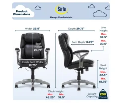 Anniston Black Bonded Leather Office Chair -Home Furniture Store 810590373 6