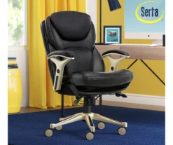 Claremont Black Bonded Leather Office Chair -Home Furniture Store 810590374 2
