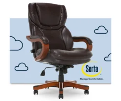 Conway Dark Brown Big & Tall Bonded Leather Office Chair 8 Conway Dark Brown Big & Tall Bonded Leather Office Chair -Home Furniture Store 810590381 1