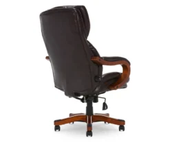 Conway Dark Brown Big & Tall Bonded Leather Office Chair 4 Conway Dark Brown Big & Tall Bonded Leather Office Chair -Home Furniture Store 810590381 5