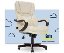 Conway Ivory Big & Tall Bonded Leather Office Chair 8 Conway Ivory Big & Tall Bonded Leather Office Chair -Home Furniture Store 810590382 1