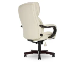 Conway Ivory Big & Tall Bonded Leather Office Chair 4 Conway Ivory Big & Tall Bonded Leather Office Chair -Home Furniture Store 810590382 5