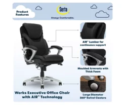 Serta Bryce Bonded Leather Office Chair -Home Furniture Store 810590389 7