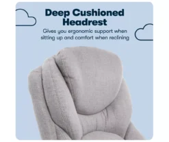 Claremont Light Gray Fabric Office Chair 11 Claremont Light Gray Fabric Office Chair -Home Furniture Store 810590395 10 1