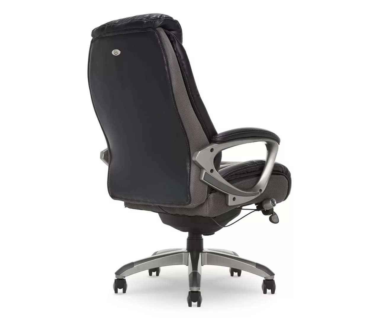 Lautner Gray Executive Bonded Leather Office Chair Lautner Gray Executive Bonded Leather Office Chair -Home Furniture Store 810590397 5 1