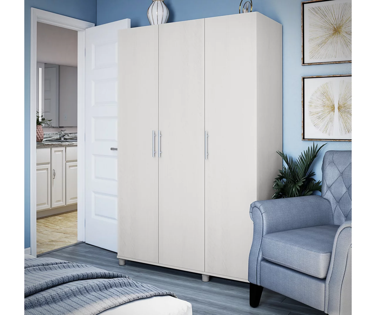 Systembuild Colwyn 3-Door Storage Wardrobe Systembuild Colwyn 3-Door Storage Wardrobe -Home Furniture Store 810591236 2
