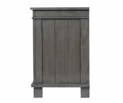 Topeka Warm Gray 3-Drawer Nightstand With USB Charging -Home Furniture Store 810591526 5