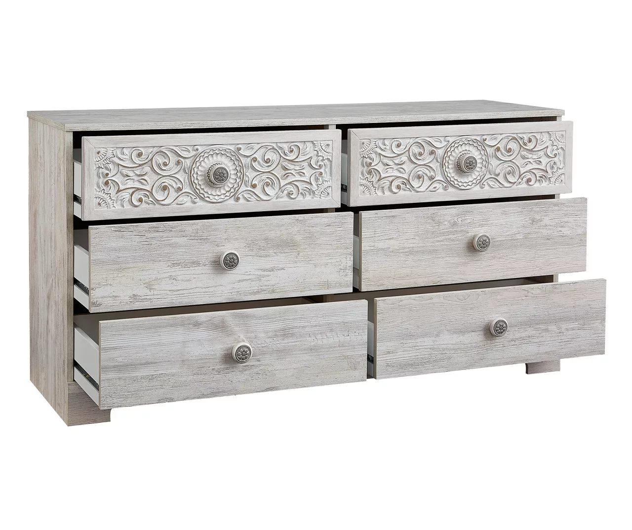 Paxberry Whitewash 6-Drawer Dresser Paxberry Whitewash 6-Drawer Dresser -Home Furniture Store 810591798 3