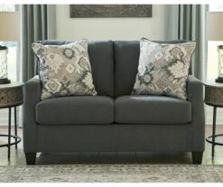 Bayonne Charcoal Loveseat -Home Furniture Store 810594659 4