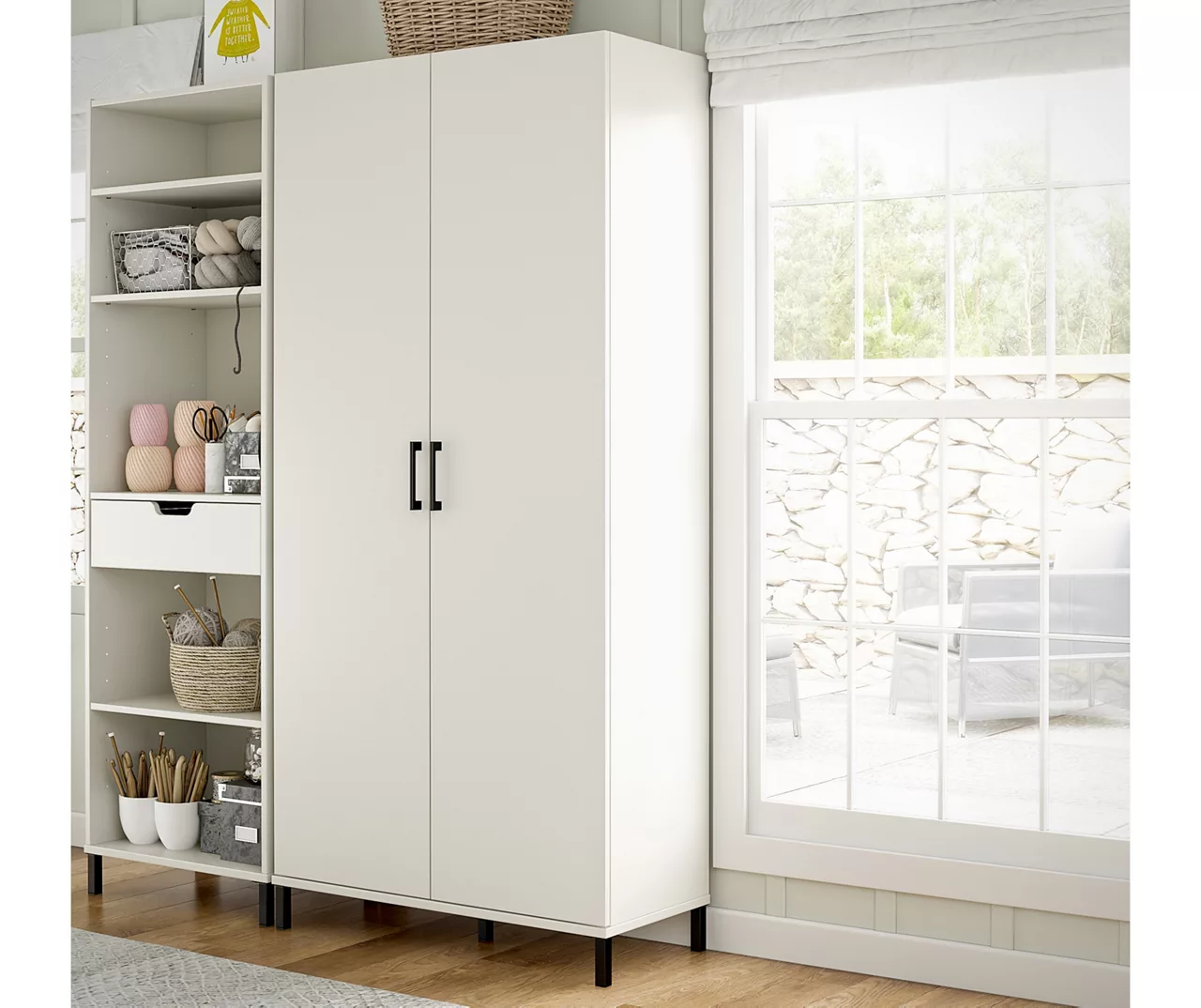 Evolution Vantage White 2-Door Storage Cabinet Evolution Vantage White 2-Door Storage Cabinet -Home Furniture Store 810597744 5