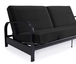 DHP Elbern Black Metal Futon With Black Microfiber Cover -Home Furniture Store 810598097 8