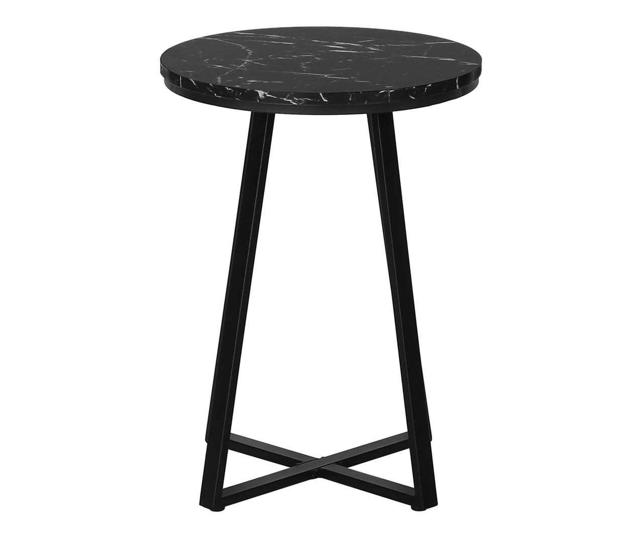 Monarch Faux Marble & Metal Accent Table Monarch Faux Marble & Metal Accent Table -Home Furniture Store 810598395 A0