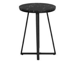 Monarch Faux Marble & Metal Accent Table 6 Monarch Faux Marble & Metal Accent Table -Home Furniture Store 810598395 A3