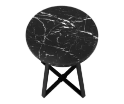 Monarch Faux Marble & Metal Accent Table 8 Monarch Faux Marble & Metal Accent Table -Home Furniture Store 810598395 A5