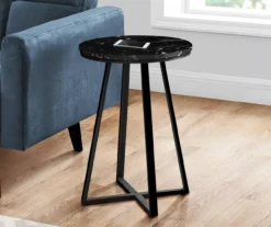 Monarch Faux Marble & Metal Accent Table 7 Monarch Faux Marble & Metal Accent Table -Home Furniture Store 810598395 B0