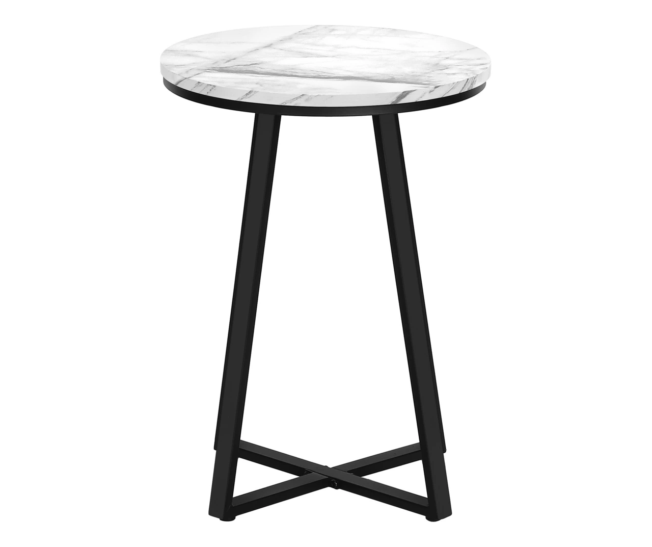 Monarch Faux Marble & Metal Accent Table Monarch Faux Marble & Metal Accent Table -Home Furniture Store 810598396 A2