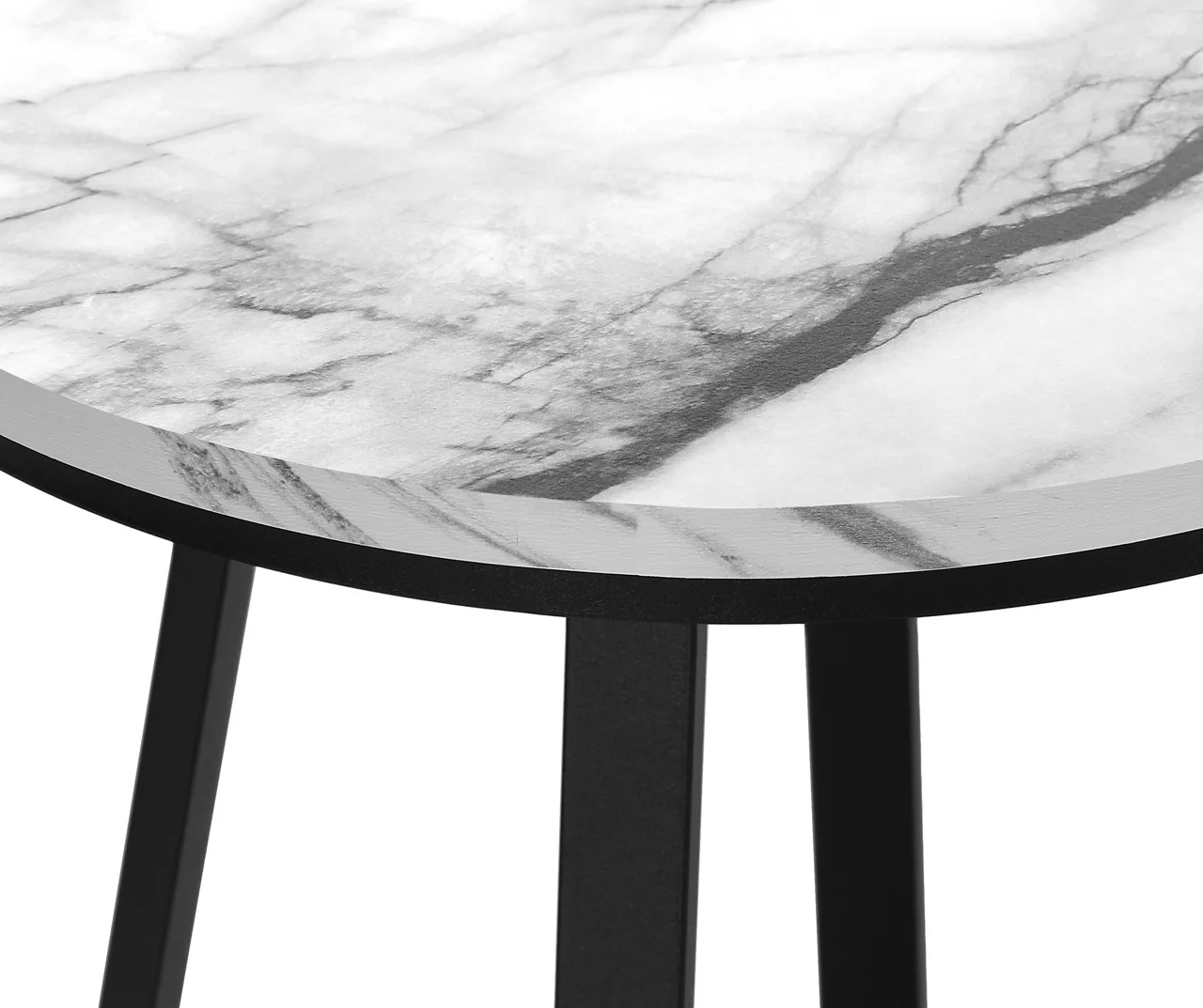 Monarch Faux Marble & Metal Accent Table Monarch Faux Marble & Metal Accent Table -Home Furniture Store 810598396 A8 1