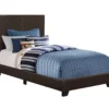Monarch Faux Leather Twin Bed 1 Monarch Faux Leather Twin Bed -Home Furniture Store 810598496 A0