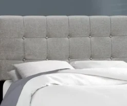 Monarch Linen Tufted Low Profile Bed -Home Furniture Store 810598497 B8