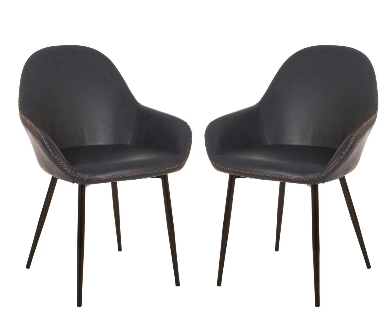 Glitzhome Mid-Century Modern Faux Leather Dining Chairs, 2-Pack Glitzhome Mid-Century Modern Faux Leather Dining Chairs, 2-Pack -Home Furniture Store 810598714 A0 1
