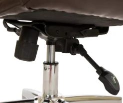 Dark Brown Mid-Century Modern Faux Leather Executive Office Chair 7 Dark Brown Mid-Century Modern Faux Leather Executive Office Chair -Home Furniture Store 810598937 A0 6