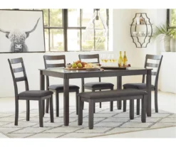 Fairview 6-Piece Dining Set With Bench -Home Furniture Store 810599355 9