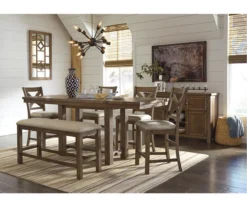 Moriville Extension Leaf Counter-Height Dining Table -Home Furniture Store 810599583 2