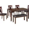 Bennox 6-Piece Dining Set With Bench 2 Bennox 6-Piece Dining Set With Bench -Home Furniture Store 810599627 4