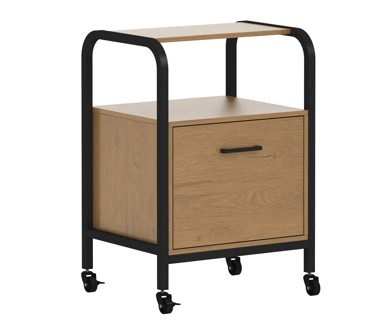 Wood & Metal File Rolling Storage Cart Wood & Metal File Rolling Storage Cart -Home Furniture Store 810606558 A0