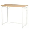 Blonde Wood & White Folding Desk -Home Furniture Store 810606564 A0 1