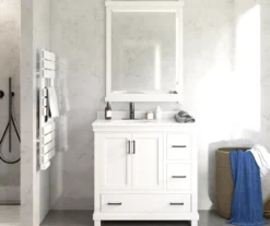 DHP Atwater Living Mills White Bathroom Vanity With Sink -Home Furniture Store 810610511 B0 5