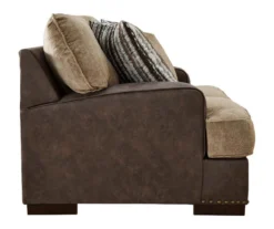 Alesbury Brown Faux Leather Loveseat 5 Alesbury Brown Faux Leather Loveseat -Home Furniture Store 810612253 4