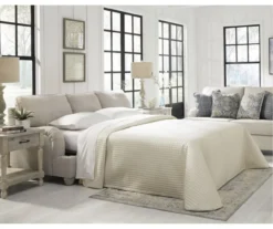 Traemore Linen Queen Sleeper Sofa -Home Furniture Store 810612378 3