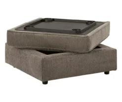 O'Phannon Gray Storage Ottoman -Home Furniture Store 810612452 5