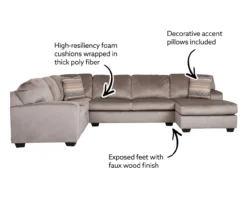 Broyhill Keeler Graystone Sectional 4 Broyhill Keeler Graystone Sectional -Home Furniture Store 810613218 810613219 810613220 X0 1 1