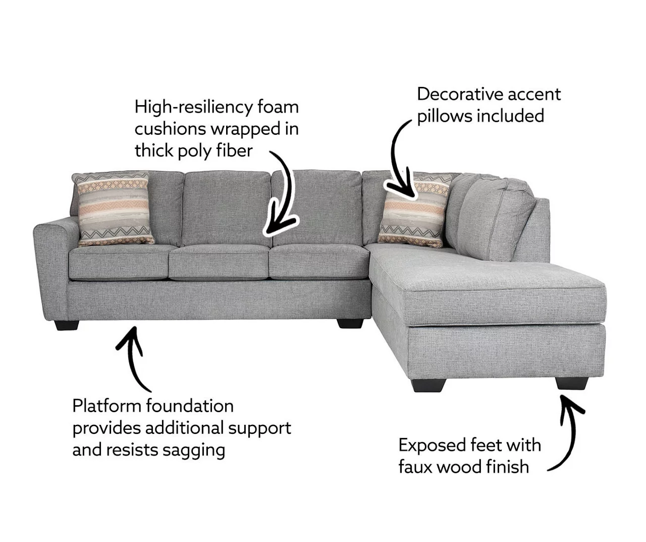 Broyhill Dudlee Smoke Sectional Broyhill Dudlee Smoke Sectional -Home Furniture Store 810613229 810613230 X0 1 1