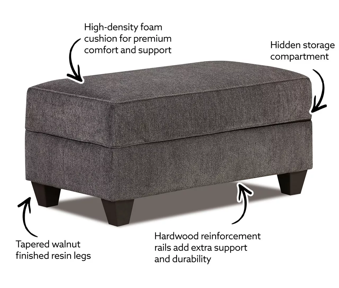 Broyhill Tripoli Slate Sectional & Ottoman Set Broyhill Tripoli Slate Sectional & Ottoman Set -Home Furniture Store 810616883 X0 1