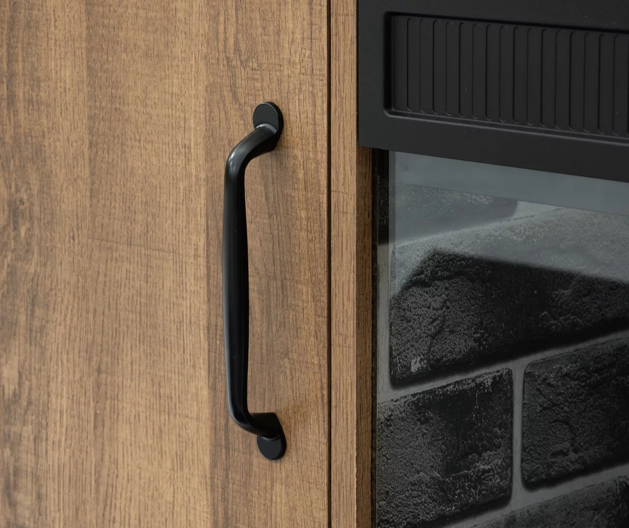 60" Modern Tan Electric Fireplace Console 60" Modern Tan Electric Fireplace Console -Home Furniture Store 810617759 A8