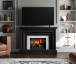 53.5" Black Petite Grand Electric Fireplace Console -Home Furniture Store 810617767 B0 2
