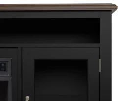 59.5" Black CoolGlow Electric Fireplace & Fan Console -Home Furniture Store 810620259 A8 2