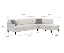 Broyhill Fresno Cream Sectional 12 Broyhill Fresno Cream Sectional -Home Furniture Store 810620600 810620622 A6 1