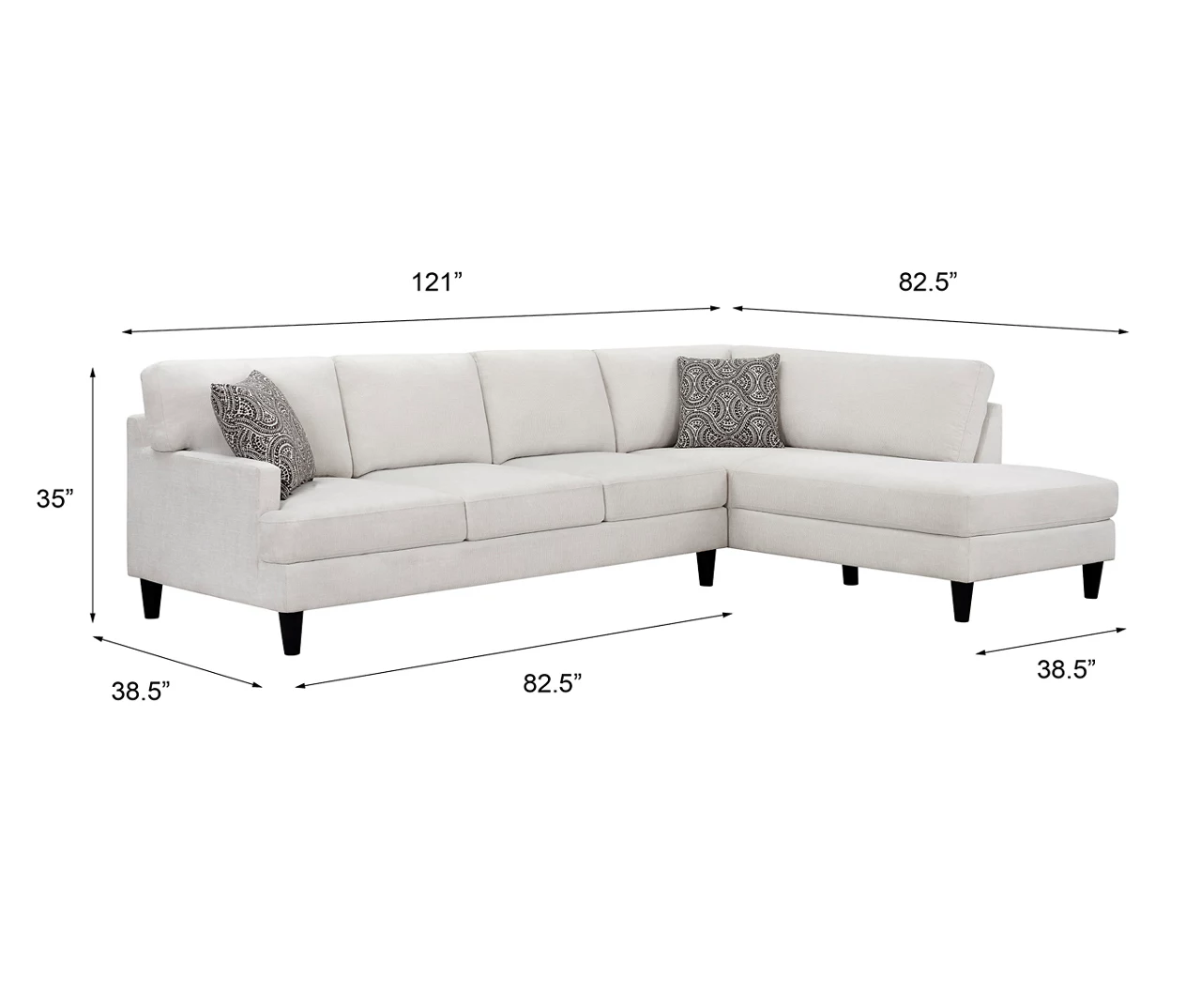 Broyhill Fresno Cream Sectional Broyhill Fresno Cream Sectional -Home Furniture Store 810620600 810620622 A6 1