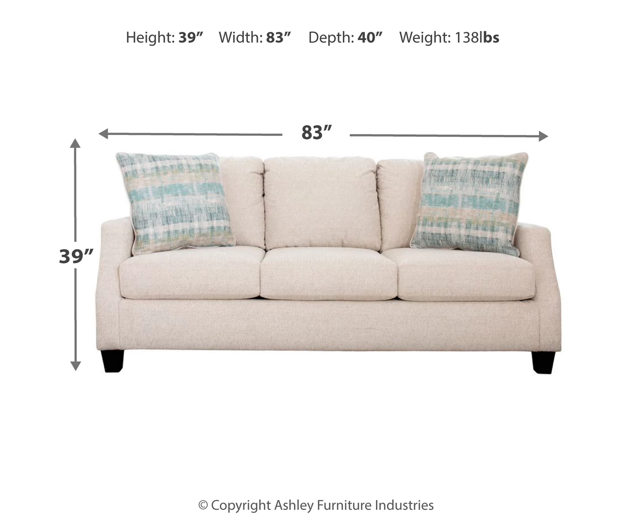 Cullendale Sandstone Cream Sofa Cullendale Sandstone Cream Sofa -Home Furniture Store 810669843 A0 3