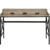 Corday Gray Wood Writing Desk With USB Charing -Home Furniture Store 810680820 A0