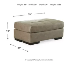 Signature Design By Ashley Maderla Faux Leather Ottoman -Home Furniture Store 810697972 A8 1